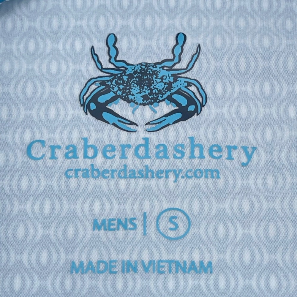 Bundle of 2‎ Craberdashery Mens Performance Polo Shirt Blue Geometric Gray Small - Picture 5 of 12